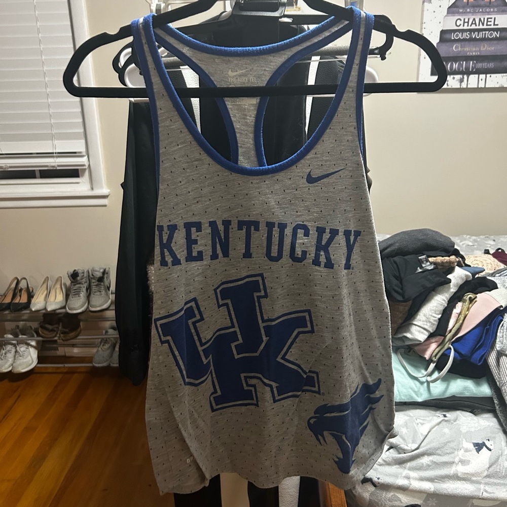 Kentucky Wildcats Gray and Blue racerback TankTop